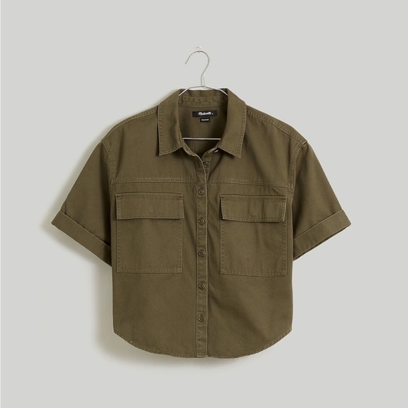 Madewell Womens Utility Button-Up Shirt XL (Re)generative Chino Relaxed - Picture 5 of 5